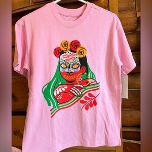 Urban Outfitters Golden Hour Dia Pacheco Short Sleeve Tee Pink Sz XS, S, XXL NWT